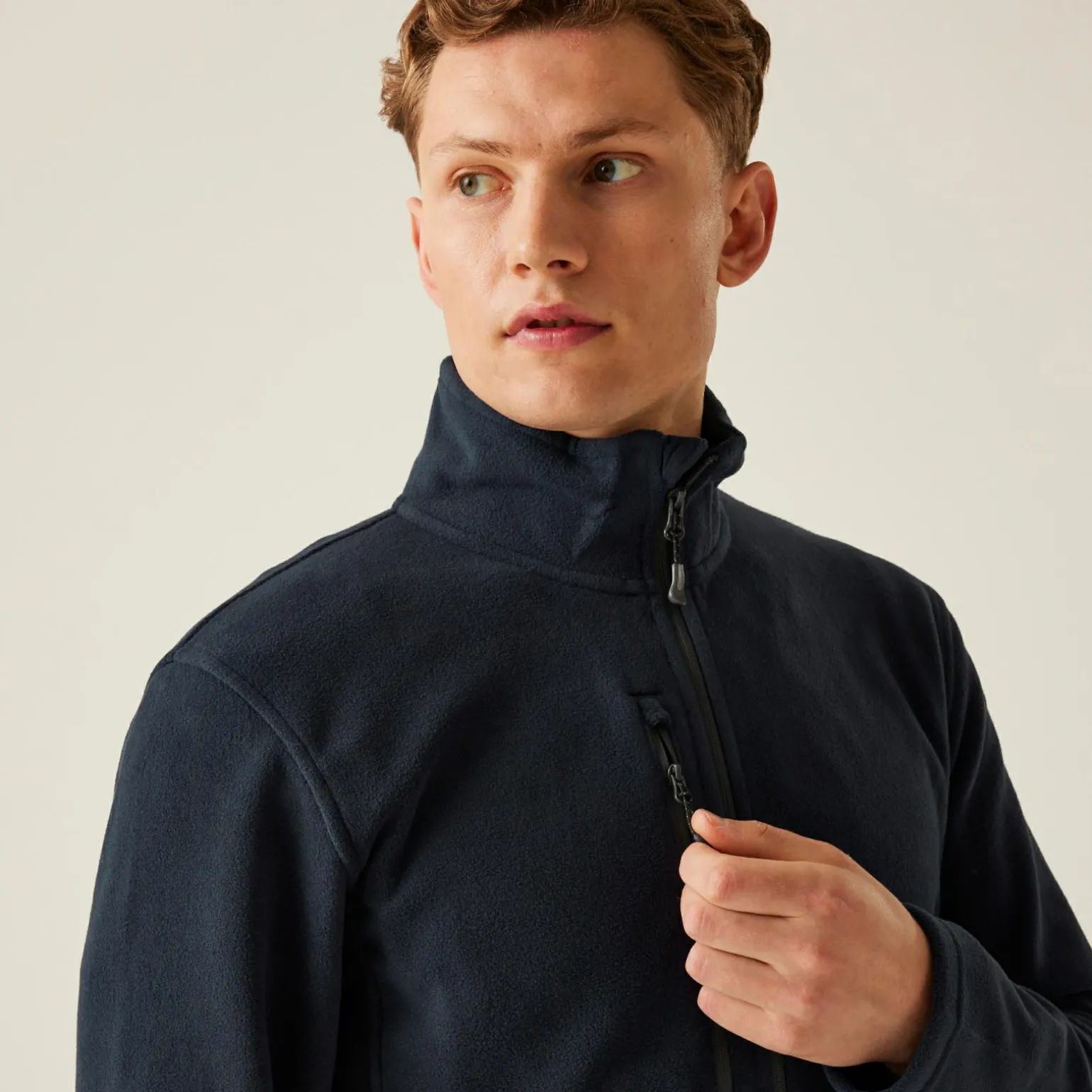 Bluza polarowa z recyklingu Honestly Made Professional | Granatowy