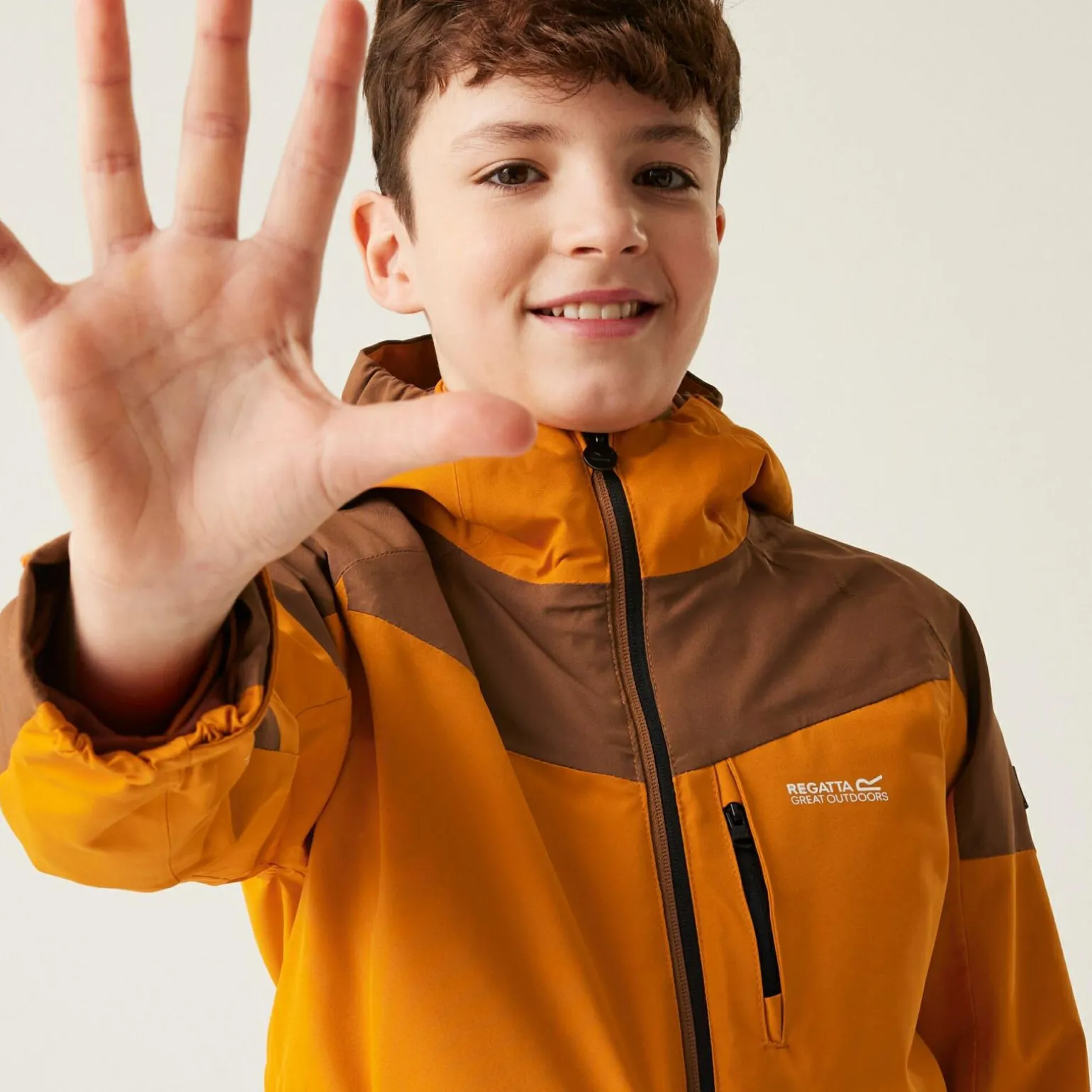 Chłopięca kurtka 3 w 1 Trekktain | Pomarańczowy