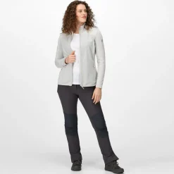 Damska bluza z suwakiem Highton III | Jasnoszary