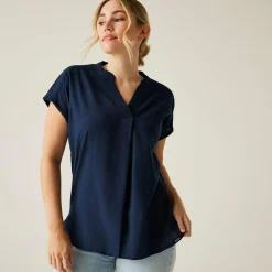 Damska koszula Rianne V-Neck | Niebieski