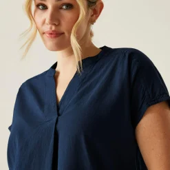 Damska koszula Rianne V-Neck | Niebieski