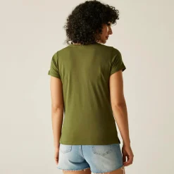 Damska koszulka Elkie V-Neck | Zielony