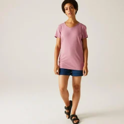 Damska koszulka Elkie V-Neck | Różowy