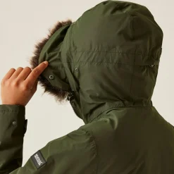 Damska kurtka parka ocieplana przeciwdeszczowa Sabinka II | Zielony