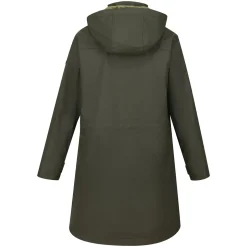 Damska kurtka parka z kapturem Fantine | Ciemne khaki