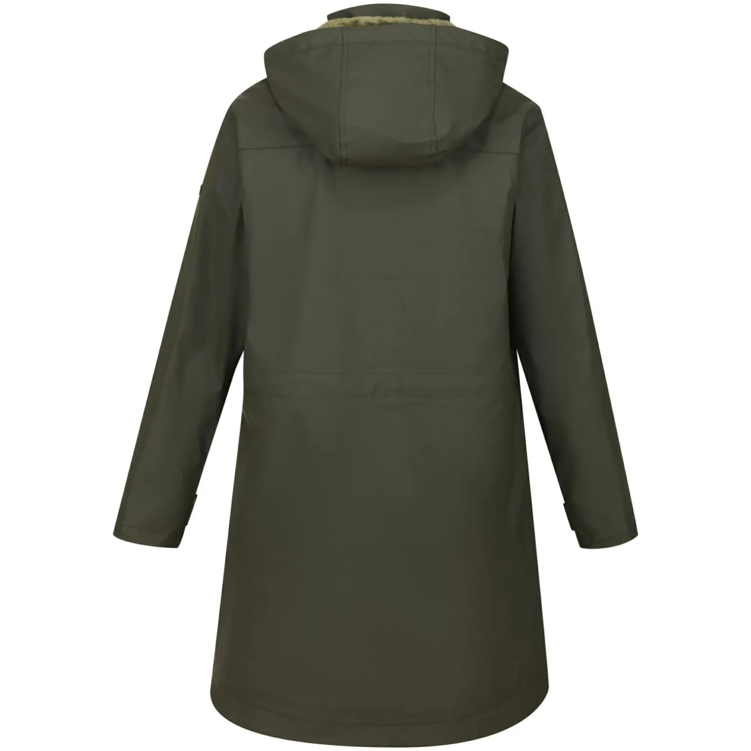 Damska kurtka parka z kapturem Fantine | Ciemne khaki