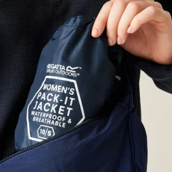 Damska kurtka wiosenna kieszonkowa Pack It III | Granatowy