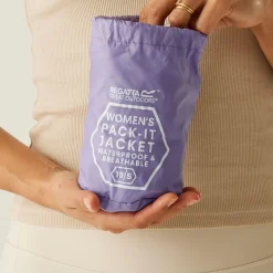 Damska kurtka wiosenna kieszonkowa Pack It III | Fioletowy