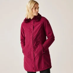 Damska kurtka zimowa parka Renata | Bordowy