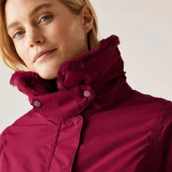 Damska kurtka zimowa parka Renata | Bordowy