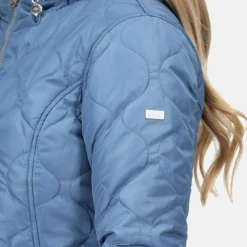 Damska kurtka zimowa parka dwustronna Caileigh | Niebieski