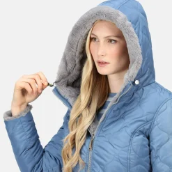 Damska kurtka zimowa parka dwustronna Caileigh | Niebieski