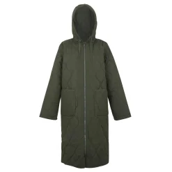 Damski płaszcz ocieplany oversize Jaycee II | Zielony