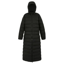 Damski płaszcz zimowy pikowany oversize Elender | Czarny