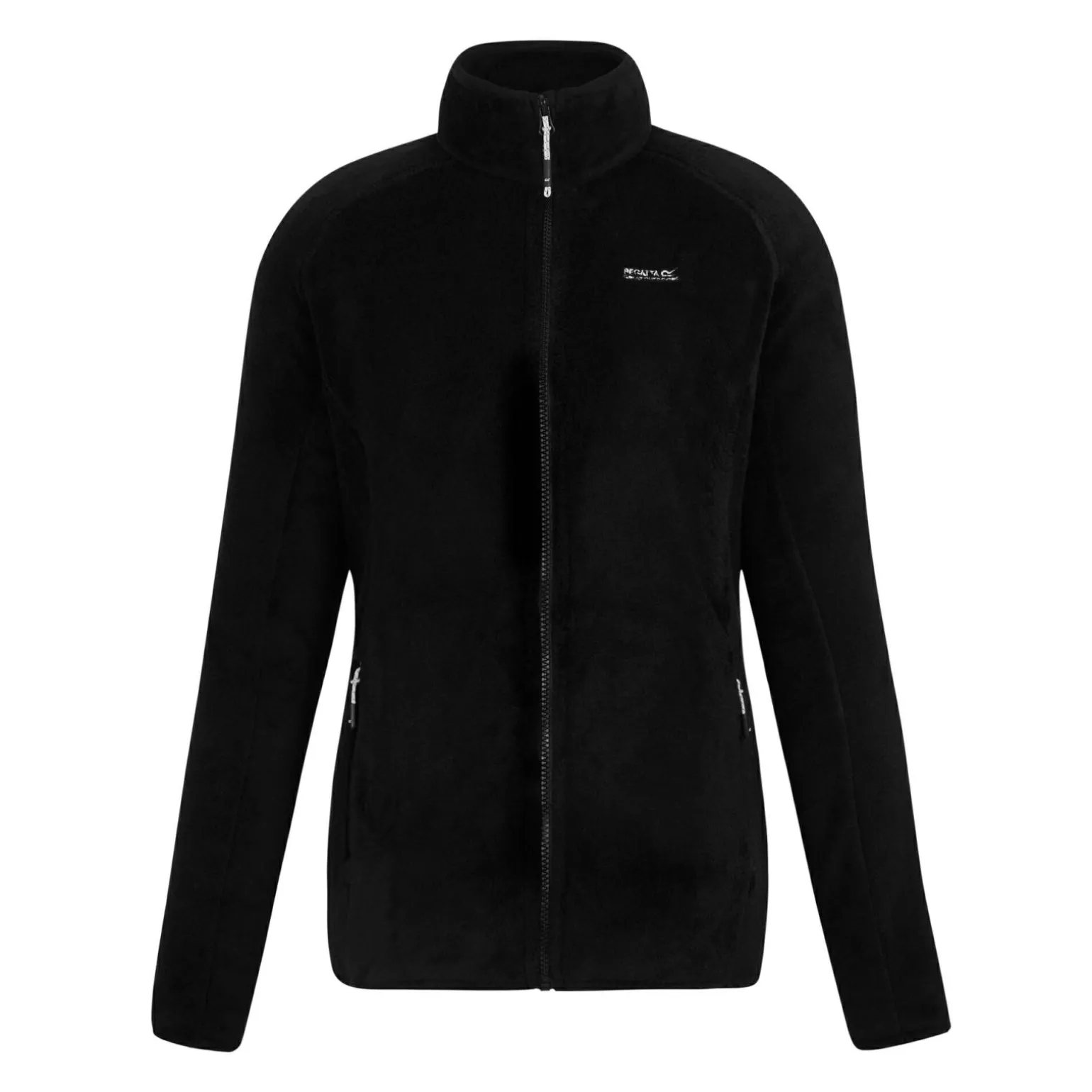 Damski polar rozsuwany Lakara Fluffy | Czarny