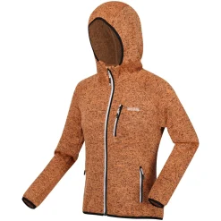 Damski polar z kapturem Newhill | Jasnopomarańczowy