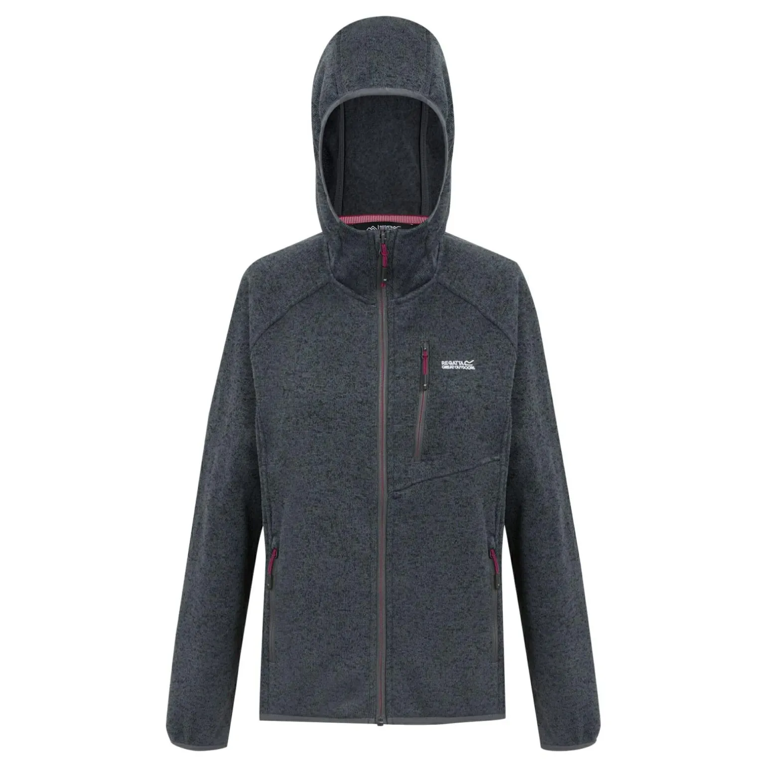 Damski polar z kapturem Newhill II | Szary