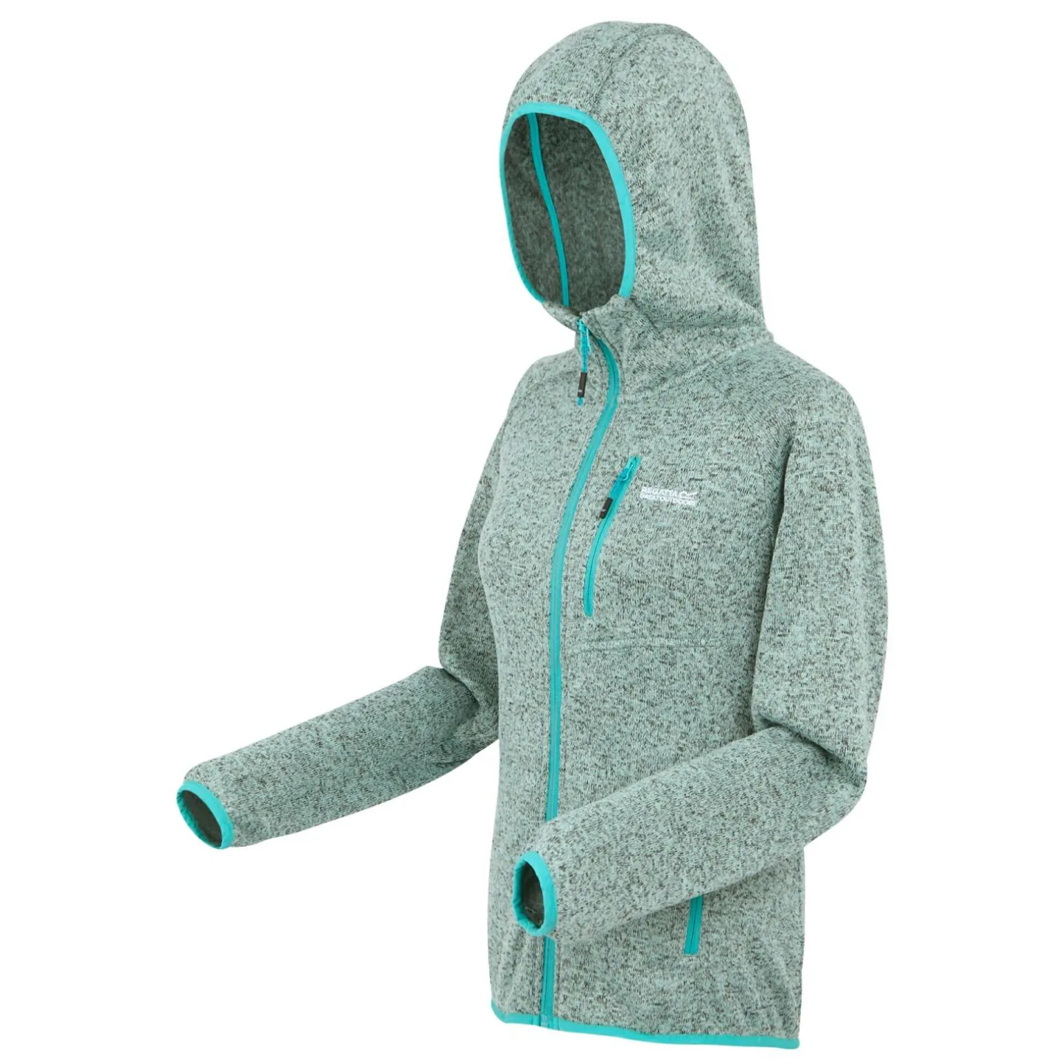 Damski polar z kapturem Newhill II | Niebieski