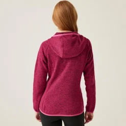 Damski polar z kapturem Newhill | Różowy