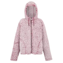 Damski polar z kapturem Zelpha Fluffy | Czerwony