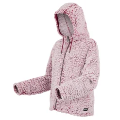 Damski polar z kapturem Zelpha Fluffy | Czerwony