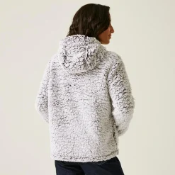 Damski polar z kapturem Zelpha Fluffy | Fioletowy