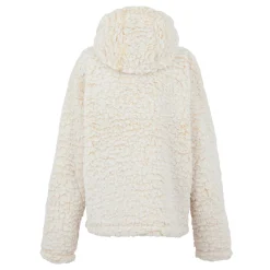 Damski polar z kapturem Zelpha Fluffy | Kremowy