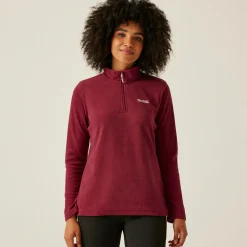 Damski polar z suwakiem 1/2 Sweethart | Ciemnoczerwony