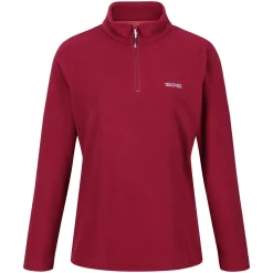 Damski polar z suwakiem 1/2 Sweethart | Ciemnoczerwony