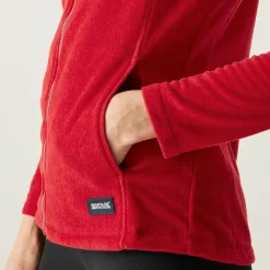 Damski polar z suwakiem Mayse | Czerwony