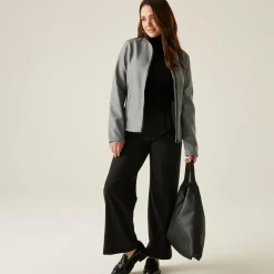 Damski softshell Ablaze | Szaro-czarny