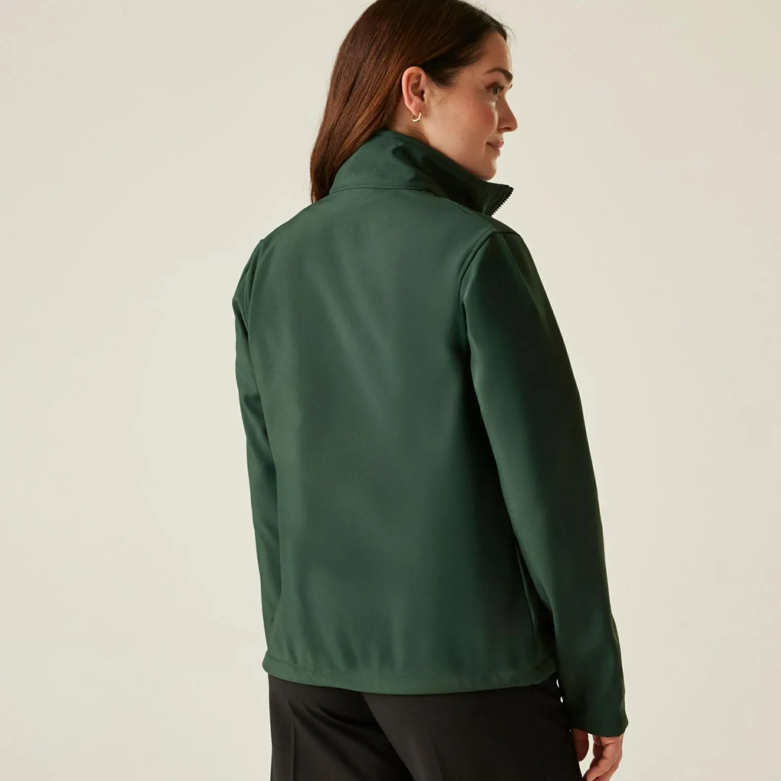 Damski softshell Ablaze | Zielono-czarny