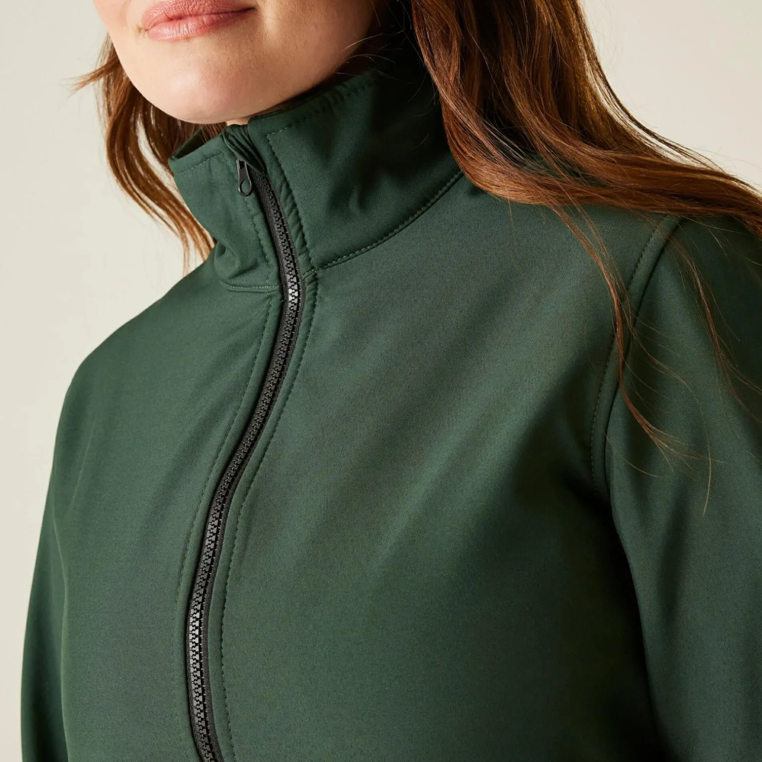 Damski softshell Ablaze | Zielono-czarny