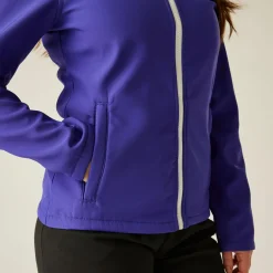 Damski softshell Ablaze | Fioletowo-czarny