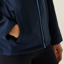 Damski softshell Ablaze | Granatowo-niebieski
