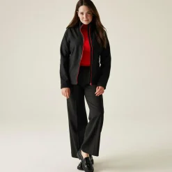 Damski softshell Ablaze | Czarno-czerwony