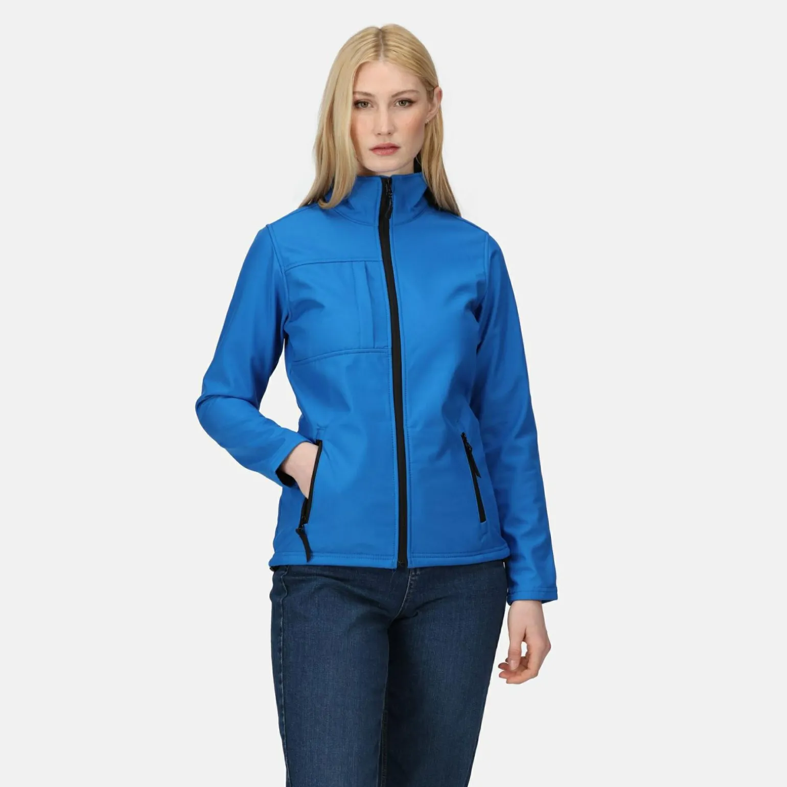 Damski softshell Octagon II | Niebiesko-czarny