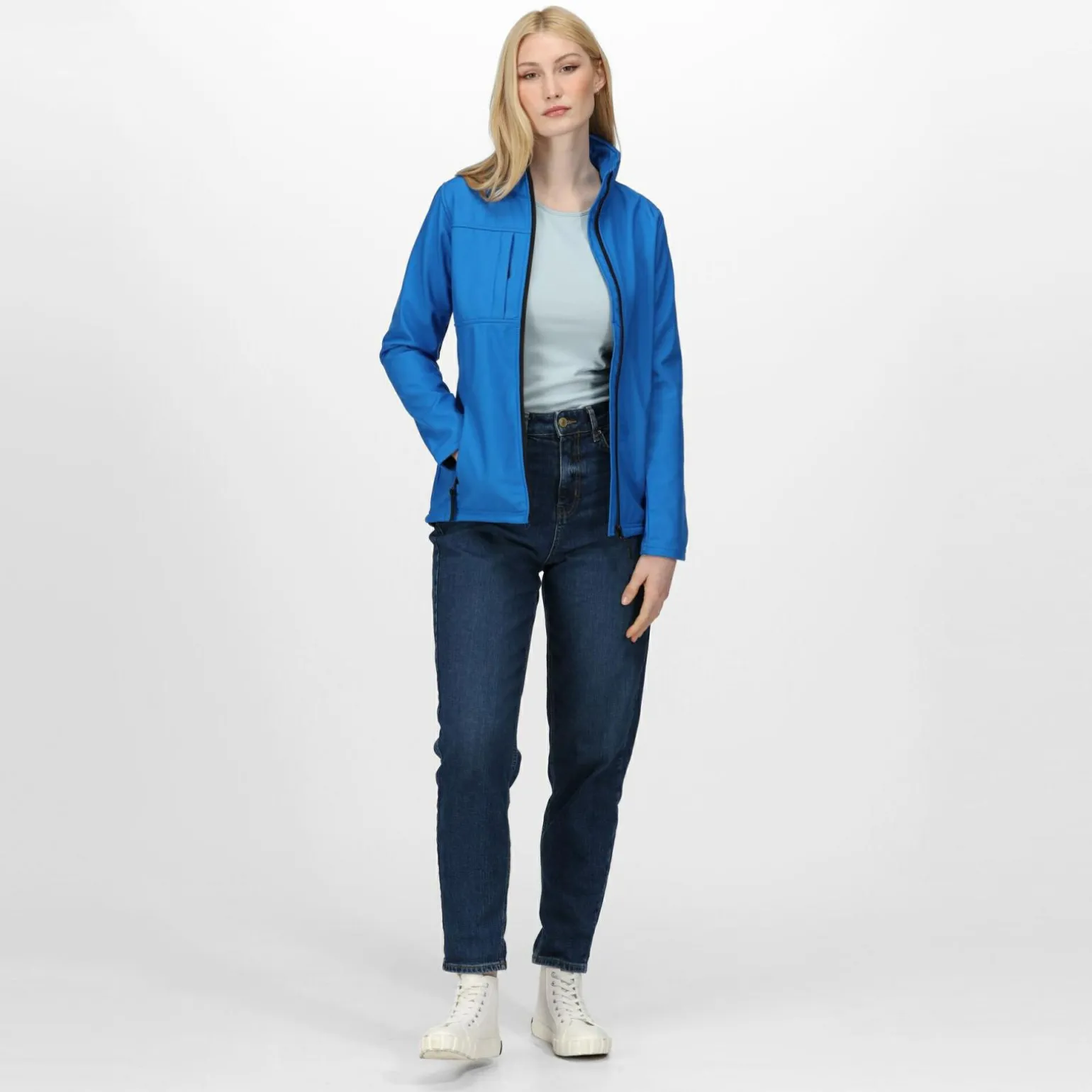 Damski softshell Octagon II | Niebiesko-czarny