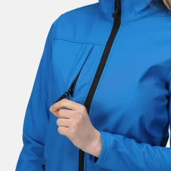 Damski softshell Octagon II | Niebiesko-czarny