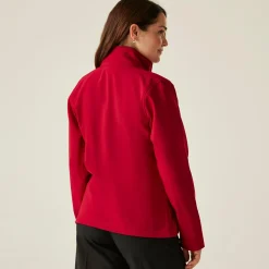 Damski softshell Octagon II | Czerwono-czarny