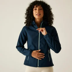 Damski softshell z kapturem Arec III | Niebieski