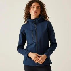 Damski softshell z kapturem Venturer | Granatowy