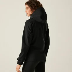 Damski softshell z kapturem Venturer | Czarny