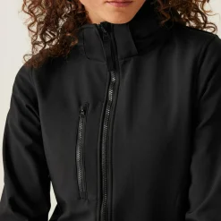 Damski softshell z kapturem Venturer | Czarny