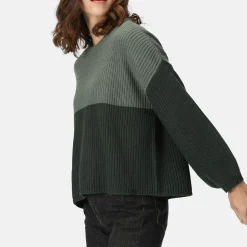 Damski sweter Kamaria | Ciemnozielony