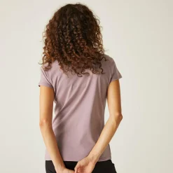 Damski t-shirt Carlie  | Fioletowy