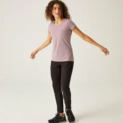 Damski t-shirt Carlie  | Fioletowy
