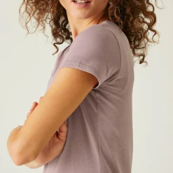 Damski t-shirt Carlie  | Fioletowy