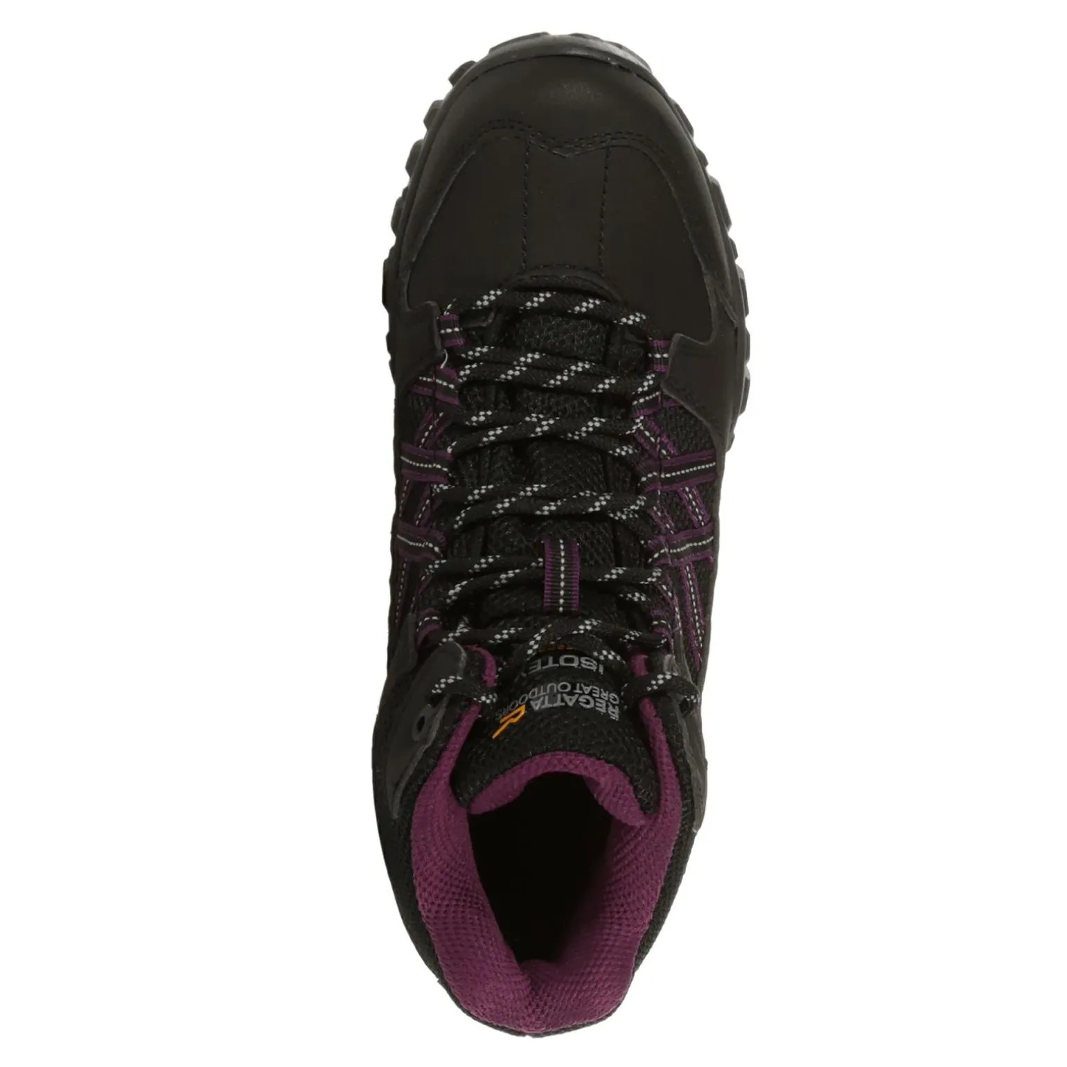 Damskie buty wodoodporne Edgepoint Mid | Czarno-śliwkowy