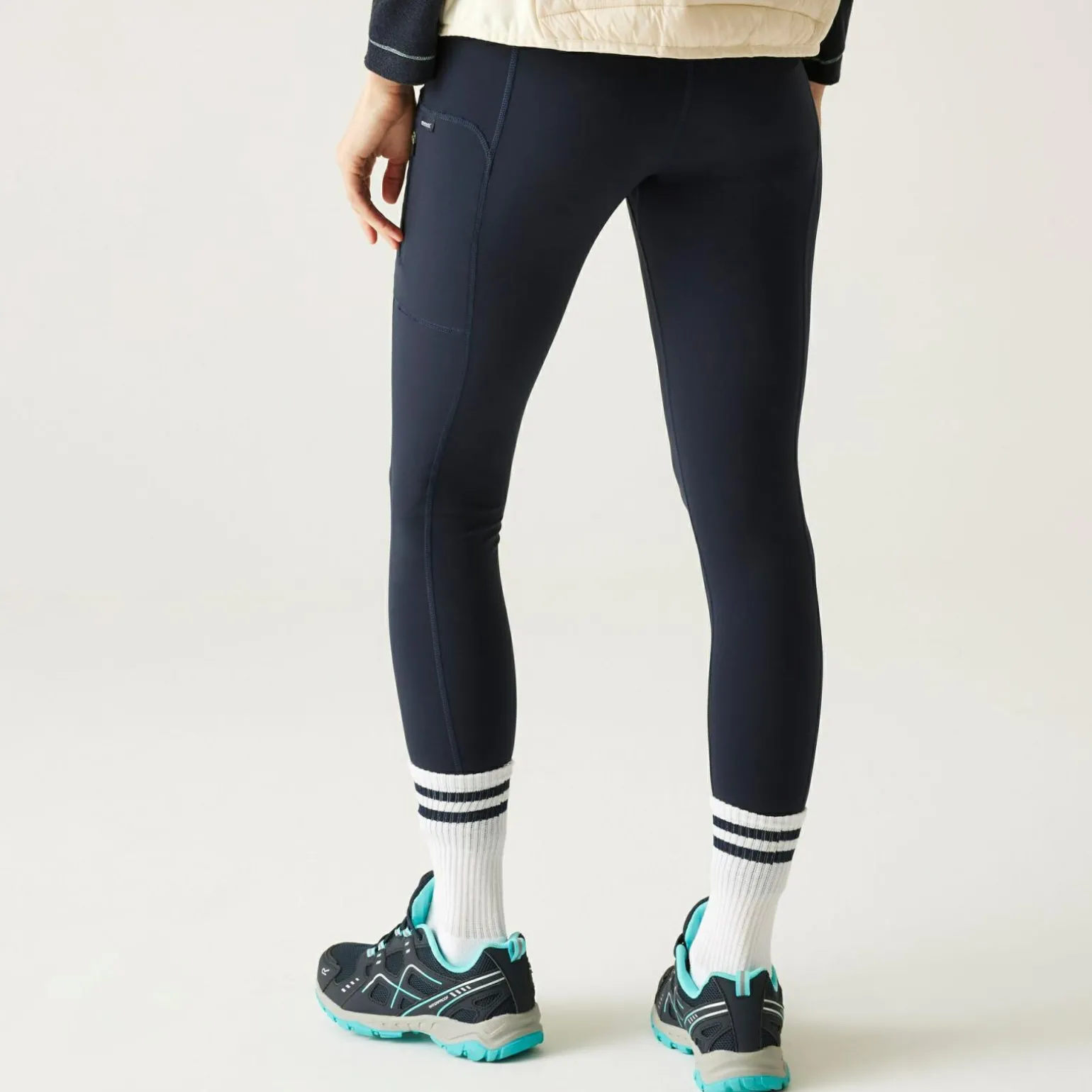 Damskie legginsy trekkingowe Monira | Niebieski